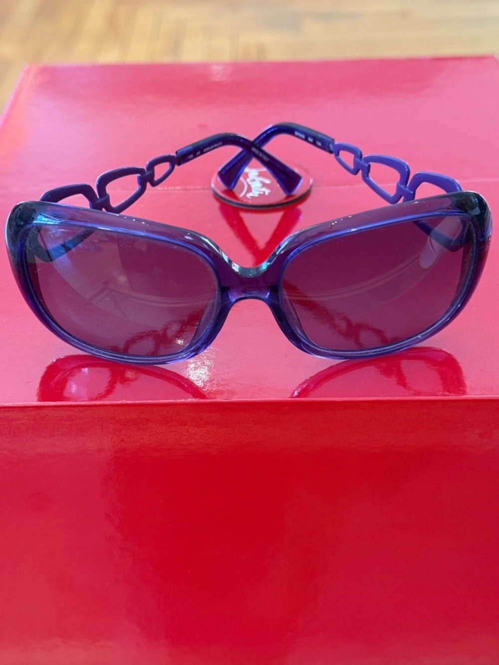Pucci Women’s Purple Fashion Sunglasses Designer Style made in Italy great cond - Picture 12 of 15